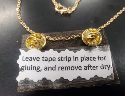 1 Ouija BloodVials Pendant Brooch Necklace Kit with Goldtone Chain (BloodBond)