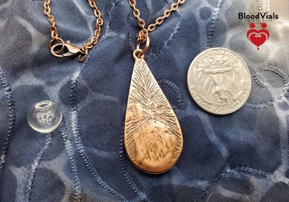 1 Sun and Moon Necklace Kit with 24.5" Coppertone Link Chain (BloodBond) - Last One