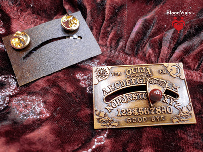 1 Ouija BloodVials Pendant Brooch Necklace Kit with Goldtone Chain (BloodBond)