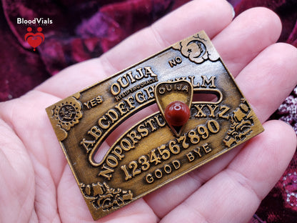 1 Ouija BloodVials Pendant Brooch Necklace Kit with Goldtone Chain (BloodBond)