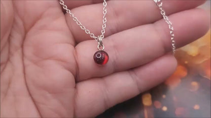 1 Sterling Mini Droplet Epoxy BloodVial Kit with 18" Solid .925 Silver Link Chain - Charm for Bracelet, Keychain, or Necklace (BloodBond)