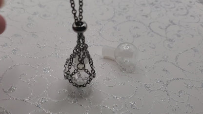 1 Net BloodVial Necklace Kit with 20.5" - 22.5" Adjustable Silvertone Chain (BloodBond)