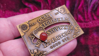 1 Ouija BloodVials Pendant Brooch Necklace Kit with Goldtone Chain (BloodBond)
