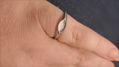 1 Gold Plated .925 Solid Sterling Minimalist BloodVial Ring Epoxy Resin Kit Adjustable 3.5-10.5 Sizes (BloodGem)