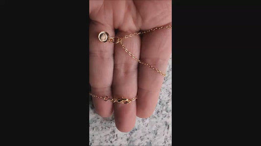 1 Gold Filled Mini Droplet Pendant BloodVial Epoxy Resin Necklace Kit (BloodGem)