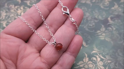 1 Sterling Dainty Double Bail Ball BloodVial Necklace Kit with 18" Link Chain Solid .925 (BloodBond)