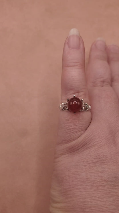 Sterling Scroll Designs BloodVial Ring & Anticoagulant (BloodBond) Adjustable 4.5-10 Size